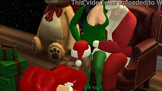 Sofey and aishah's big ass latina teens ride cocks outdoors in public christmas threesome bang