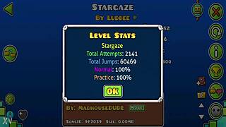 stargaze 100 one coin geometry dash perfect run
