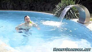 Holy shit, tiny-titted gilf granny devours cock with hardcore sucking frenzy!