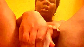 Pretty amateur ebony rips clothes for extreme dirty talk wet pussy solo toy masturbation full video