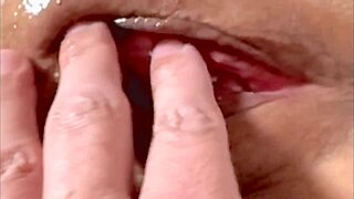 damn, check this amateur milf's shaved pussy just 183 days post virginity loss up close