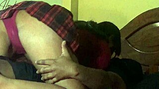 thick asian maid rides owner's big cock for overtime quickie