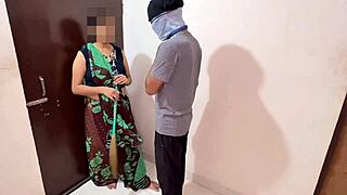 Naughty Indian maid bends over big ass for cash pounding dirty talk hindi