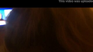 White trash Allison goes wild for bareback blowjobs and cum swallows