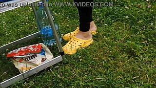 i'm obsessed with stepmom's feet and dirty outdoor sex on our vacation compilation