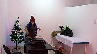 Nurse's sexy decorating turns hot in doctor's office