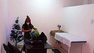 Nurse's sexy decorating turns hot in doctor's office