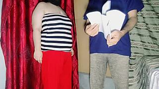 muslim bbw's fat ass anal fucked doggystyle by office stud in hindi