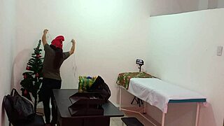 Nurse's sexy decorating turns hot in doctor's office