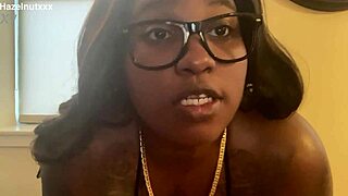 hazelnutxxx lights up in bikini with her face all over it