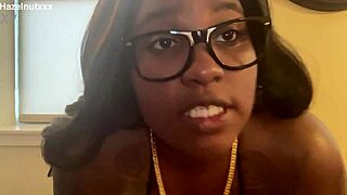 hazelnutxxx lights up in bikini with her face all over it