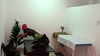 Nurse's sexy decorating turns hot in doctor's office