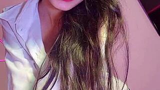 Brazilian Waifus Juice Rewards Professor with Big Ass Anal Plug Bath and Lingerie Tease