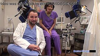 Jackie banes smuggling her juicy latina ass past dr tampa's latex police inspection?