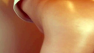 Japanese stepsister bends over for intense doggystyle ass pounding.