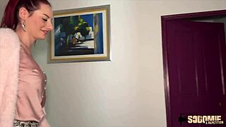 sally redhead milf slut rides two huge cocks mmf