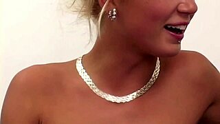 Five women team up with one guy for intense group fun on bed