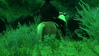 Brooke Ballentyne Fucks Hired Ranch Hand Doggy by Outdoor Fireside