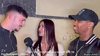 incredible interracial 3some banging with andrea lux and my two big cock friends