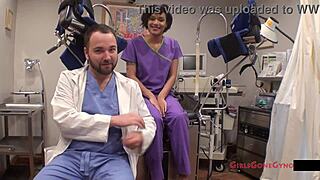 oh man jackie bane's gyno exam by nurse lilith rose is wild... hidden cam gold