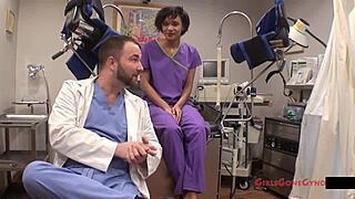 oh man jackie bane's gyno exam by nurse lilith rose is wild... hidden cam gold