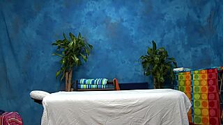 tanned teen slut rides massive oiled cock hard