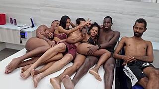 Can you handle the wild backstage orgy with screaming sluts Yasmin Ribeiro and Afrodite hotwife?