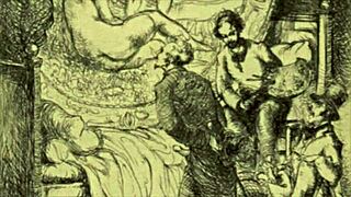 Vintage Erotic Illusion Captivates with Antique Retro Sensuality and Mystery