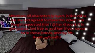 roblox fangirl bounces big ass on bbc in wild gaming fantasy