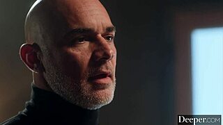 Deeper's Busty Blonde Angie Faith Spit-Roasted Like Fuck Toy