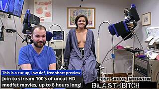 Why does Rebel Wyatt masturbate to a massive facial blast in latex gloves backstage?