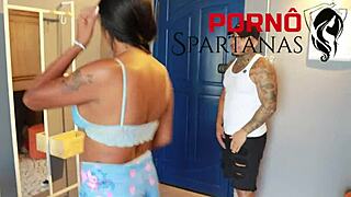 WOW! IARA MISTAKES HUSBAND IN BATHTUB WITH BIG TITS BLOWJOB AND PUSSY FUN