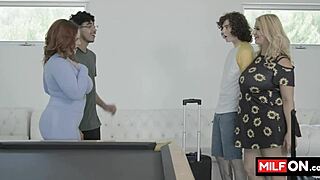 Two Horny Big Tit Sluts Fuck Boys And Suck Dicks Hard