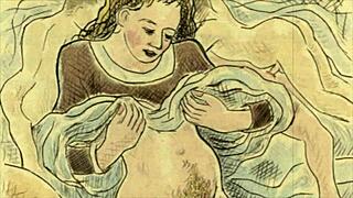 Vintage Erotic Illusion Captivates with Antique Retro Sensuality and Mystery