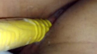 Blissful Solo Woman Toys to Creampie Orgasm