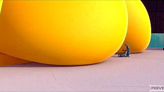 Giantess Toy Chica Craves Explosive Growth Transformation