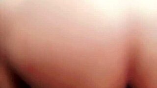 Eighteen-Year-Old With Massive Pussy Sits On Giant Dildo After Adult Movie