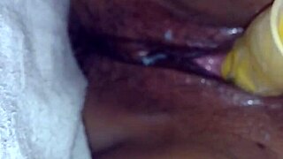 Blissful Solo Woman Toys to Creampie Orgasm