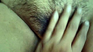 desi bhabi spreads legs cleaning her cute hairy beaver pussy nice and wet