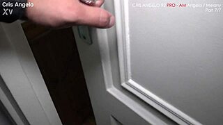 damn 2 hot girls angela and melany share my cock for wild threesome creampie after work in paris