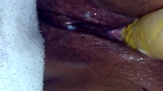 Blissful Solo Woman Toys to Creampie Orgasm