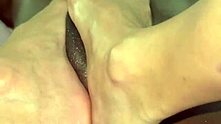 Watch My Feet Massage This Black Bodybuilder's Monster Cock to Explosive Footjob Cum!