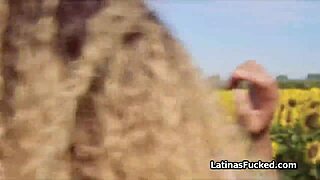 tattooed latina bounces excitedly on that massive hard cock during casting