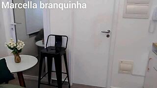 Hung Black Stud's Giant Cock Deepthroats Mouth and Wrecks Tight Pussy with Cum Swallow