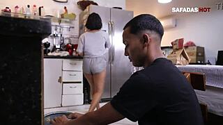 Wife Sucks Delivery Guy's Monster Cock In Lingerie POV