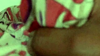 Indian aunt neighbor cums hard on silk saree