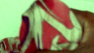 Indian aunt neighbor cums hard on silk saree