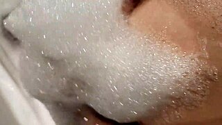 my hot big tits stepsis plays pussy nipples in bathroom pov