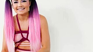 petite adria rae slurps huge cock bent over tied up doggystyle