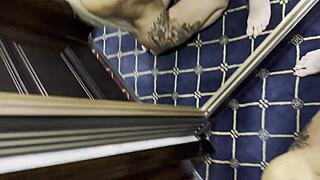 bedroom secrets unfold as mia velvet kneels to worship her husband's throbbing cock